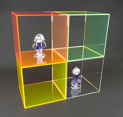 【規格】アクリル_ロの字ケース(外寸)板厚3mm