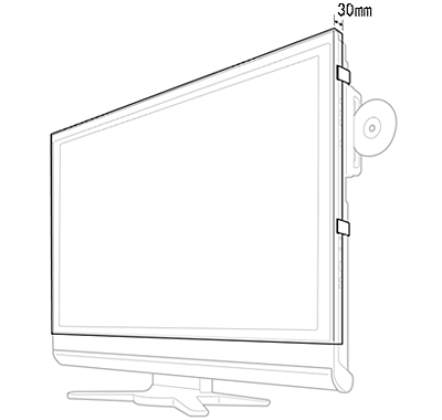 アクリル液晶テレビ保護カバー 透明(3mm) 19型～28型